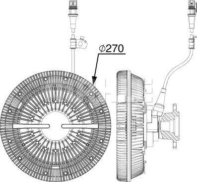 Wilmink Group WG2180393 - Sajūgs, Radiatora ventilators www.autospares.lv