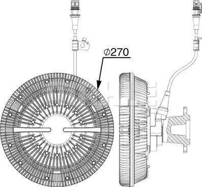 Wilmink Group WG2180392 - Sajūgs, Radiatora ventilators www.autospares.lv