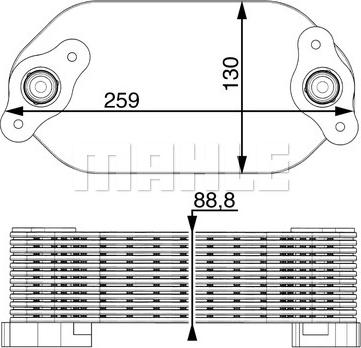 Wilmink Group WG2181113 - Oil Cooler, engine oil www.autospares.lv