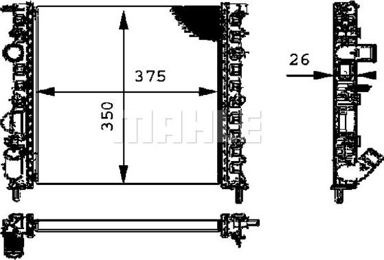 Wilmink Group WG2183443 - Radiators, Motora dzesēšanas sistēma www.autospares.lv