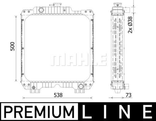 Wilmink Group WG2183248 - Radiators, Motora dzesēšanas sistēma www.autospares.lv