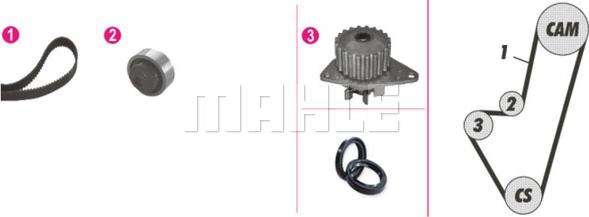 Wilmink Group WG2182152 - Ūdenssūknis + Zobsiksnas komplekts autospares.lv