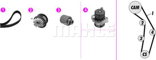 Wilmink Group WG2182160 - Water Pump & Timing Belt Set www.autospares.lv