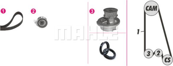 Wilmink Group WG2182101 - Water Pump & Timing Belt Set www.autospares.lv