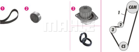 Wilmink Group WG2182184 - Ūdenssūknis + Zobsiksnas komplekts autospares.lv