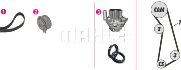 Wilmink Group WG2182123 - Water Pump & Timing Belt Set www.autospares.lv