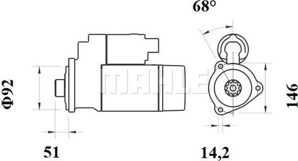 Wilmink Group WG2203434 - Starteris autospares.lv