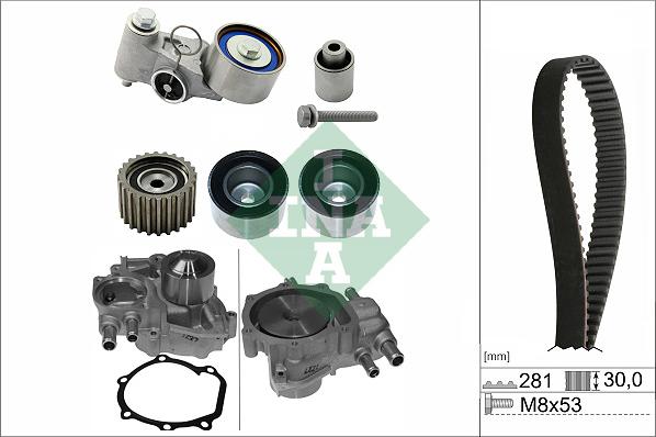 Wilmink Group WG2216104 - Water Pump & Timing Belt Set www.autospares.lv