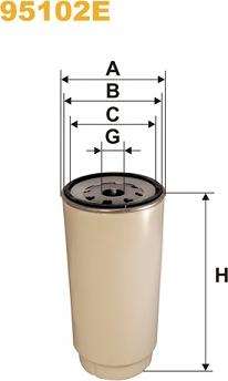 WIX Filters 95102E - Fuel filter www.autospares.lv