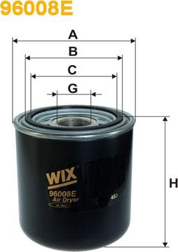 WIX Filters 96008E - Gaisa sausinātāja patrona, Gaisa kompresors www.autospares.lv