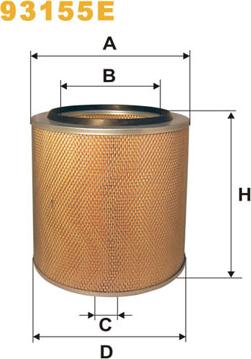 WIX Filters 93155E - Gaisa filtrs www.autospares.lv