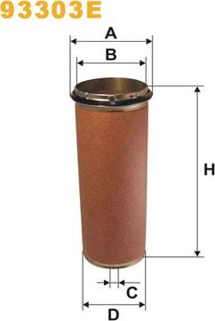 WIX Filters 93303E - Sekundārā gaisa filtrs www.autospares.lv