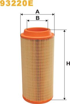 WIX Filters 93220E - Gaisa filtrs www.autospares.lv