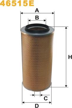 WIX Filters 46515E - Gaisa filtrs www.autospares.lv