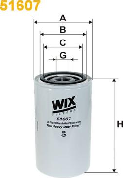 WIX Filters 51607 - Eļļas filtrs autospares.lv