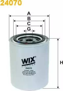 WIX Filters 24070 - Dzesēšanas šķidruma filtrs www.autospares.lv