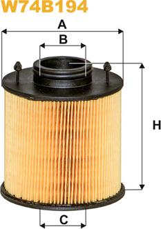 WIX Filters W74B194 - Karbamīda filtrs www.autospares.lv