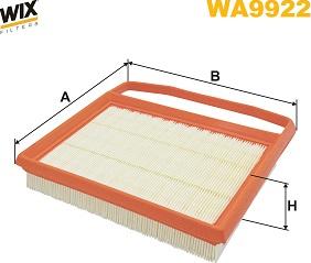 WIX Filters WA9922 - Gaisa filtrs www.autospares.lv