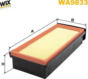 WIX Filters WA9833 - Gaisa filtrs www.autospares.lv