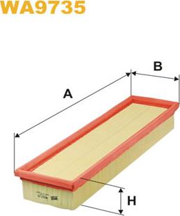 WIX Filters WA9735 - Air Filter, engine www.autospares.lv