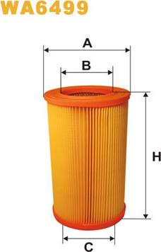 WIX Filters WA6499 - Gaisa filtrs www.autospares.lv