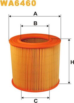 WIX Filters WA6460 - Gaisa filtrs www.autospares.lv