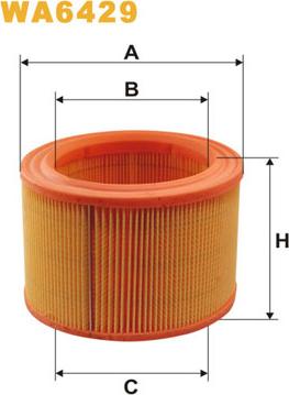 WIX Filters WA6429 - Air Filter, engine www.autospares.lv