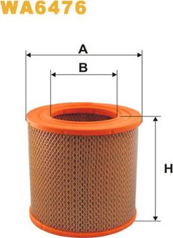 WIX Filters WA6476 - Gaisa filtrs www.autospares.lv