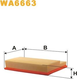 WIX Filters WA6663 - Gaisa filtrs www.autospares.lv