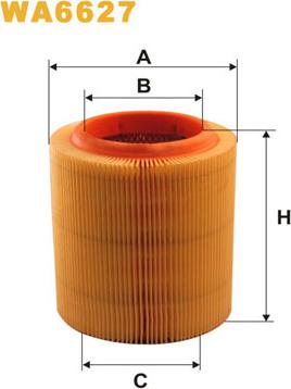 WIX Filters WA6627 - Gaisa filtrs www.autospares.lv