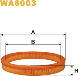 WIX Filters WA6003 - Gaisa filtrs www.autospares.lv