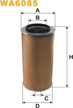 WIX Filters WA6085 - Gaisa filtrs www.autospares.lv