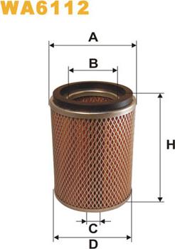 WIX Filters WA6112 - Gaisa filtrs autospares.lv