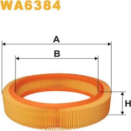 WIX Filters WA6384 - Gaisa filtrs www.autospares.lv