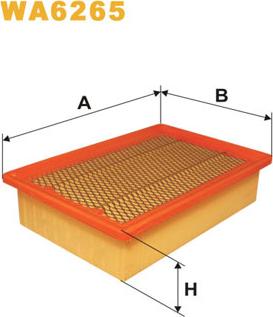 WIX Filters WA6265 - Воздушный фильтр, двигатель www.autospares.lv