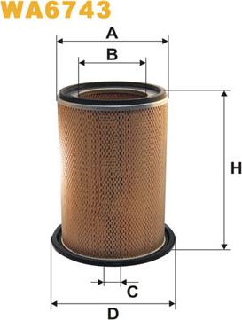 WIX Filters WA6743 - Gaisa filtrs www.autospares.lv