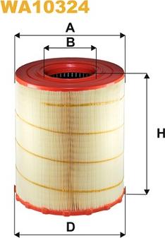 WIX Filters WA10324 - Gaisa filtrs www.autospares.lv