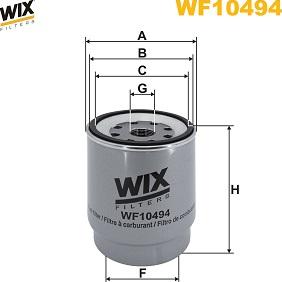 WIX Filters WF10494 - Degvielas filtrs www.autospares.lv