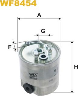 WIX Filters WF8454 - Degvielas filtrs www.autospares.lv