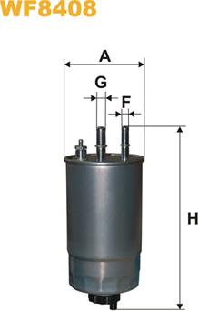 WIX Filters WF8408 - Топливный фильтр www.autospares.lv