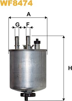 WIX Filters WF8474 - Degvielas filtrs www.autospares.lv