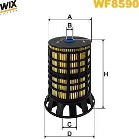 WIX Filters WF8590 - Degvielas filtrs www.autospares.lv