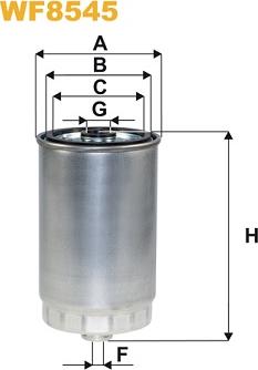 WIX Filters WF8545 - Degvielas filtrs www.autospares.lv