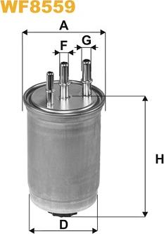 WIX Filters WF8569 - Degvielas filtrs www.autospares.lv