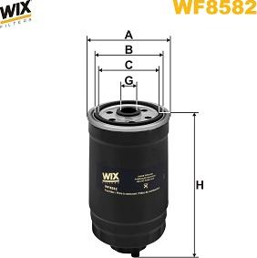 WIX Filters WF8582 - Degvielas filtrs www.autospares.lv