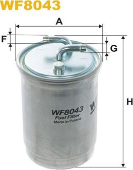 WIX Filters WF8043 - Fuel filter www.autospares.lv