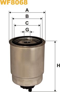 WIX Filters WF8068 - Fuel filter www.autospares.lv