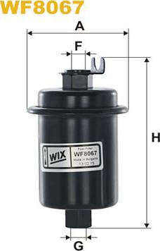 WIX Filters WF8067 - Топливный фильтр www.autospares.lv