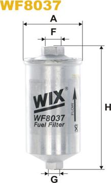 WIX Filters WF8037 - Degvielas filtrs www.autospares.lv