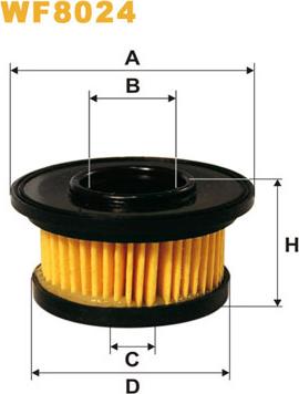 WIX Filters WF8024 - Degvielas filtrs www.autospares.lv